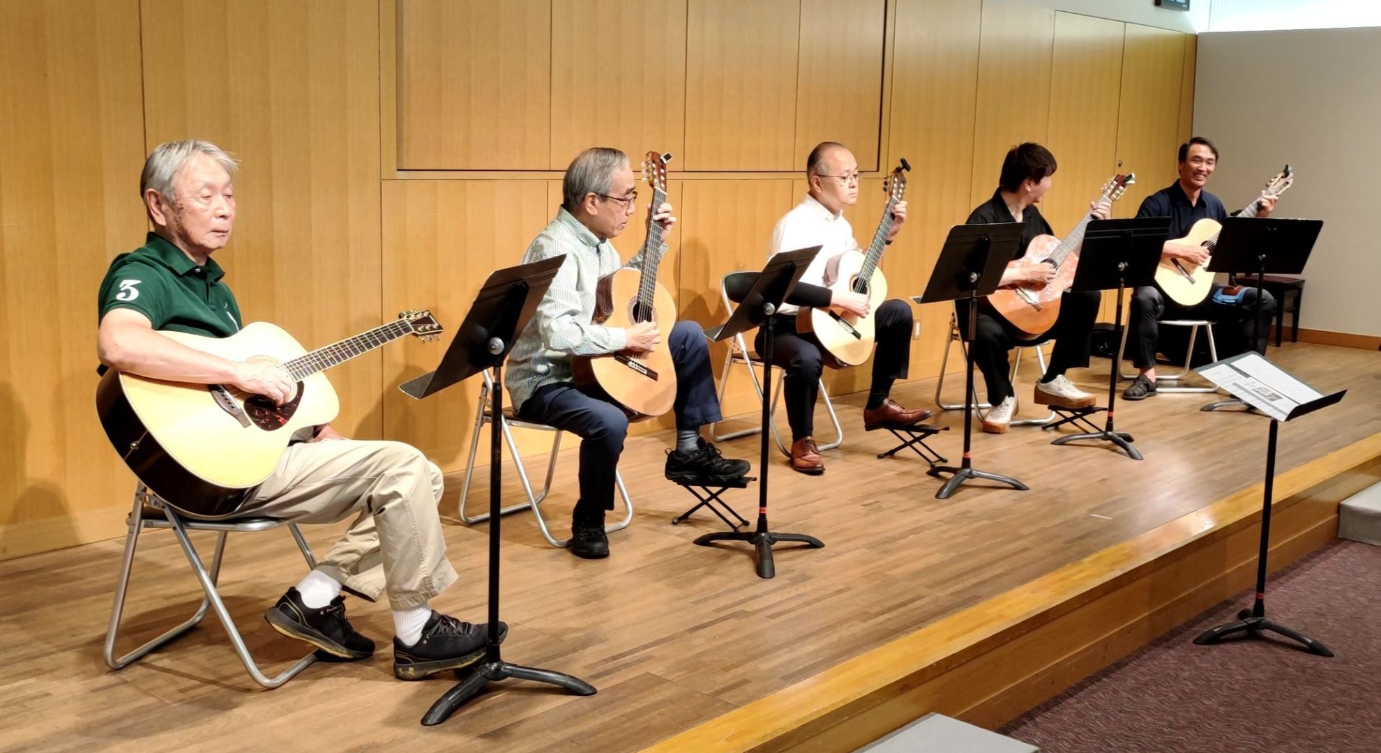 ギター発表会アンサンブルリハーサル